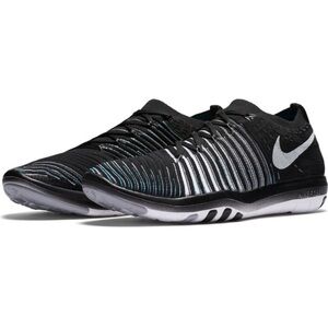Nike Free Transformer Flyknit Running Shoe Size 7 Black / Blue